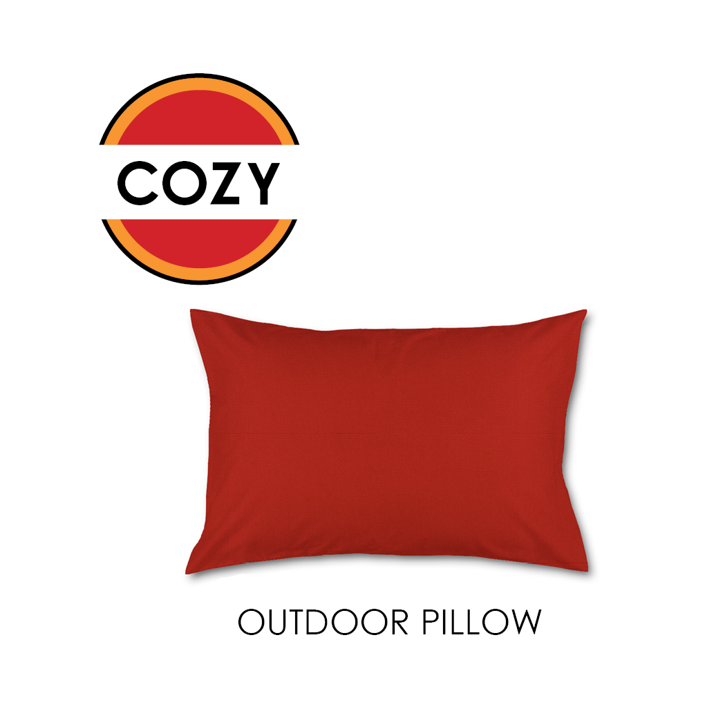 Hot Spot Outdoor Heated Pillow - RED